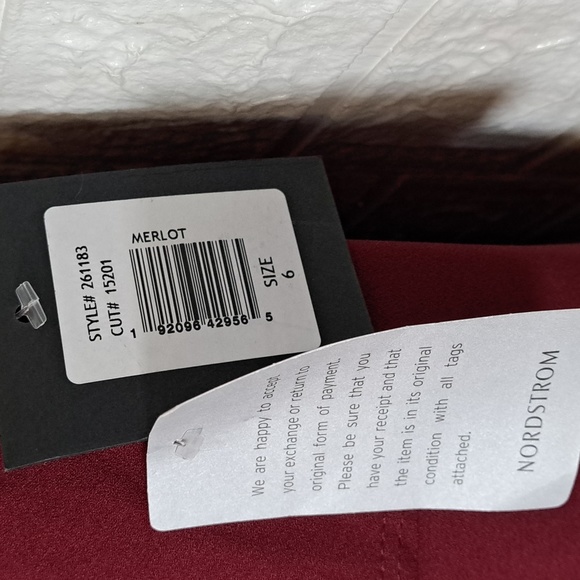 Marina Asymmetric One-Shoulder Jumpsuit Merlot 6 - Picture 8 of 11